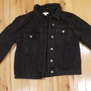 Black Denim Jean Jacket size Med